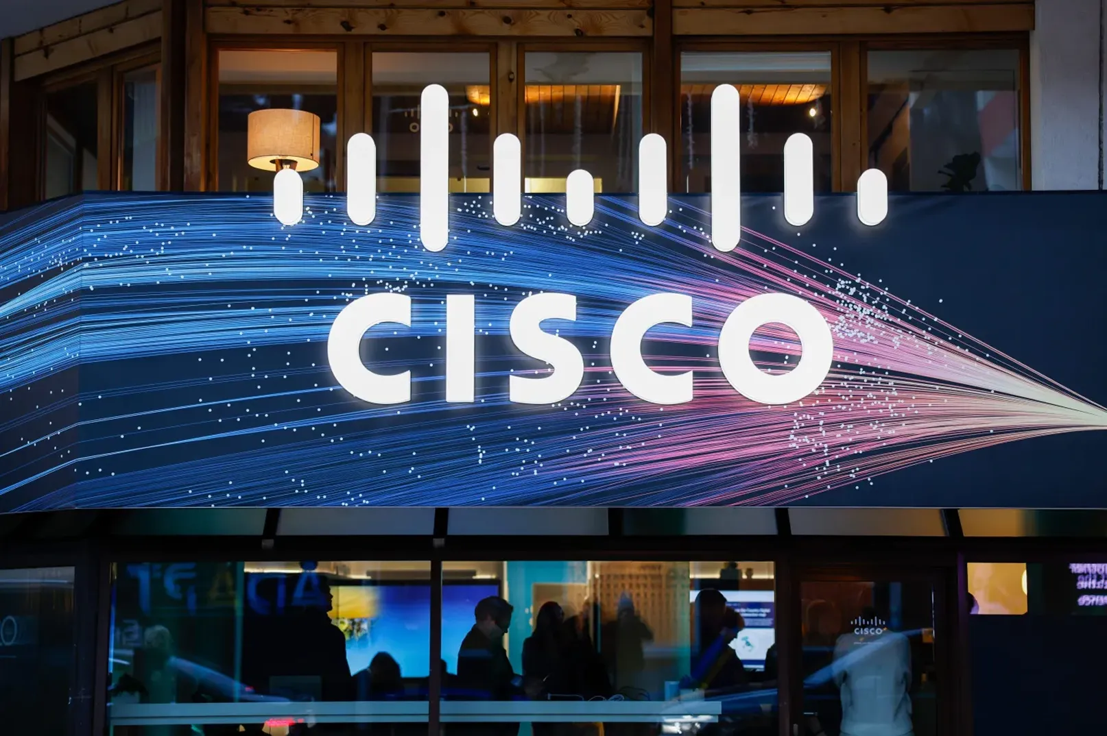 Cisco cybersecurity technology display